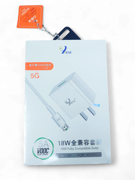 CABLE USB HEYU HY-561 5A VOOC MICRO 5A 18W