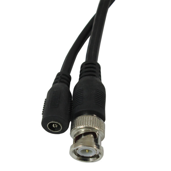 SECURITY CABLE 25' I-RG59+2C-25B BNC & POWER BLACK BLASTKING