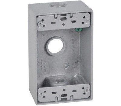 WEATHERPROOF OUTLET BOX GREY VISTA 5570 #FSB50-3