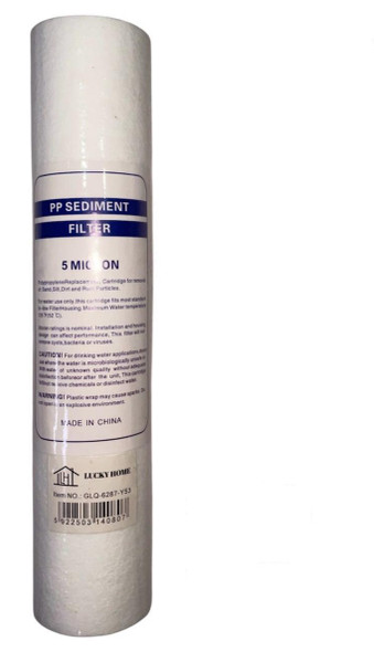 FILTER CARTRIDGE PP SEDIMENT 5 MICRON LUCKY HOME GLQ-6287-Y53 FILTER CARTRIDGE PP SEDIMENT 5 MICRON LUCKY HOME GLQ-6287-Y53