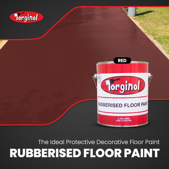 PAINT ARBO RUBBERISED RED GAL OIL