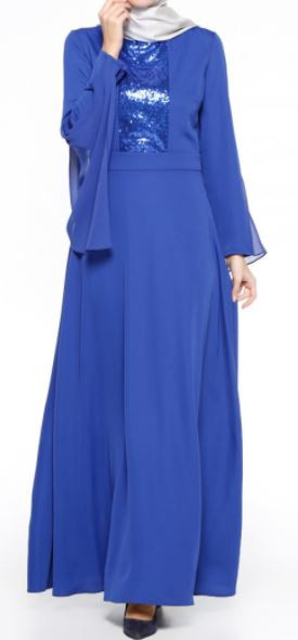 Dress Evening  Royal Blue