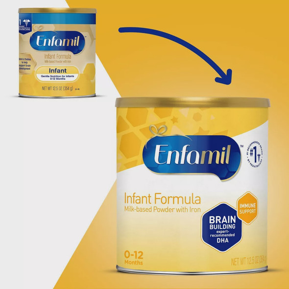 ENFAMIL INFANT FORMULA INFANT 0-12 Months 12.5oz 354g ENFAMIL INFANT FORMULA INFANT 0-12 Months 12.5oz 354g