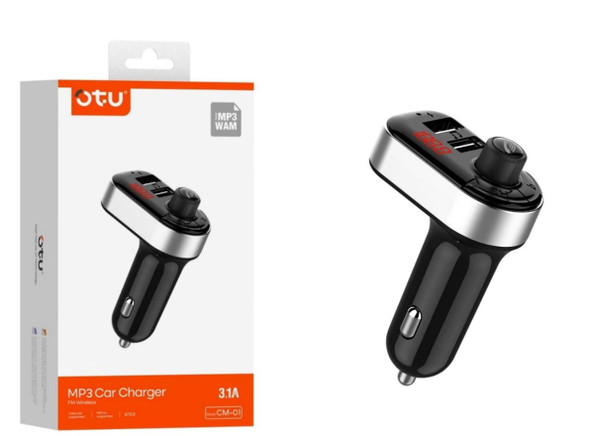 MODULATOR FM OTU CM-01 CAR MP3 WAM 3.1A 2USB CAR CHARGER FM WIRELESS