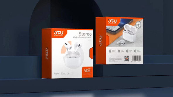 HEADPHONES WIRELESS EARPHONE OTU AI-03 STEREO BLUETOOTH STEREO EARBUDS