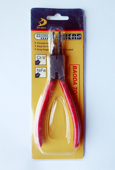 PLIERS LONG BAODA CIRCLIP 7" INT/EXT