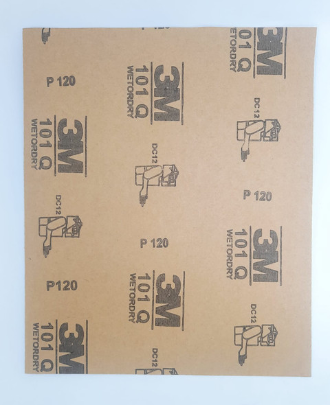 SAND PAPER METAL #120 3M 101Q CHINA BROWN BACK