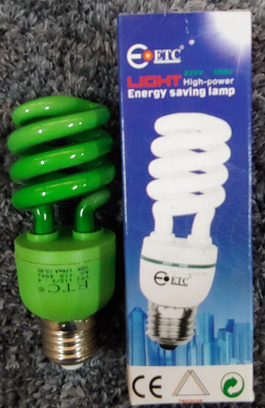 BULB ENERGY ETC SPIRAL 18W 110V COLOR / BLUE / RED BULB ENERGY ETC SPIRAL 18W 110V COLOR / BLUE / RED