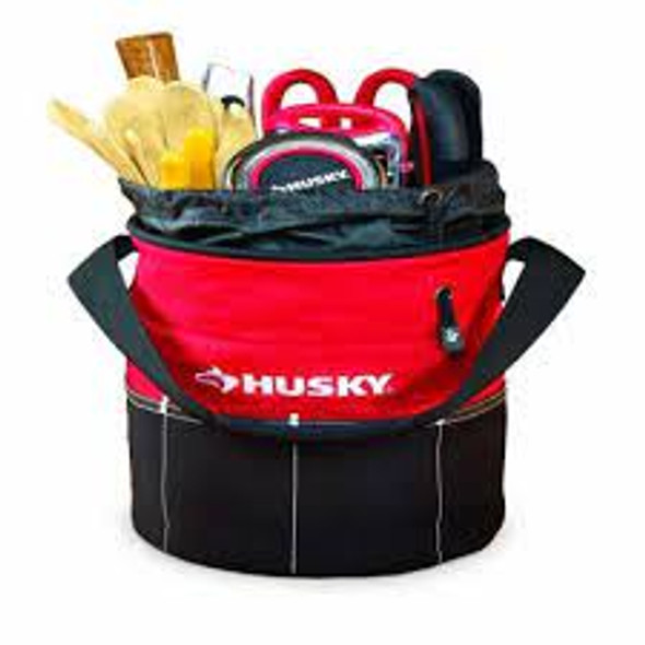 TOOL BAG 9" HUSKY RED & BLACK ROUND