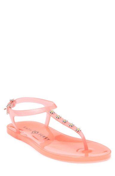 Footwear Women's Katy Perry Geli-T Strap Flat Sandal Pink