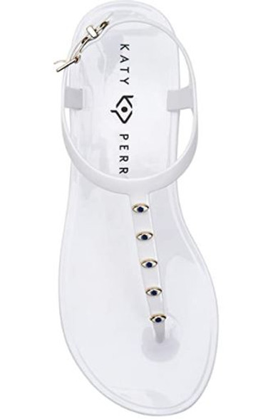 Footwear Women's Katy Perry Geli-T Strap Flat Sandal White