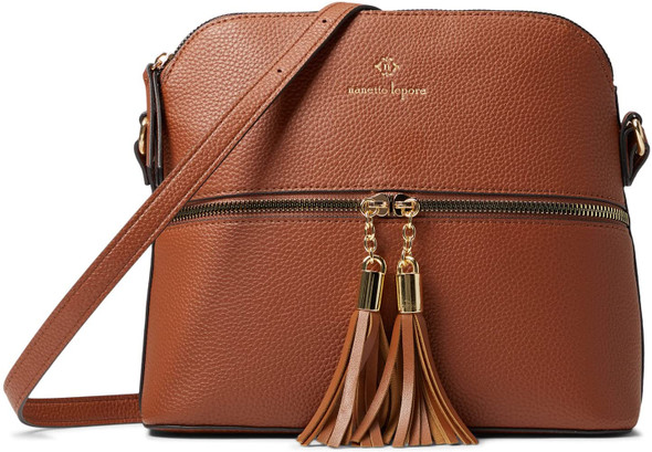 Trendy Nanette Lepore Mirabel Solid Crossbody Faux Leather Handbag