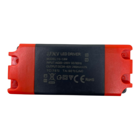BALLAST LED DRIVER 15-18W AC85-265 J.F.N.V ORANGE & BLACK
