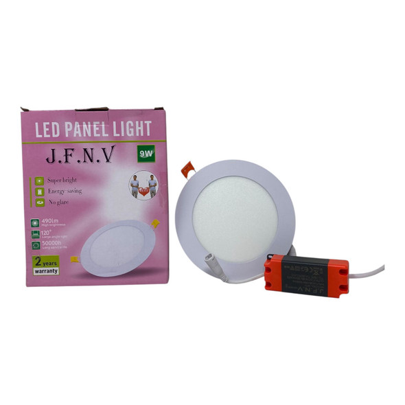 LIGHT LED PANEL 9W J.F.N.V ROUND WHITE 6500K 85-265V