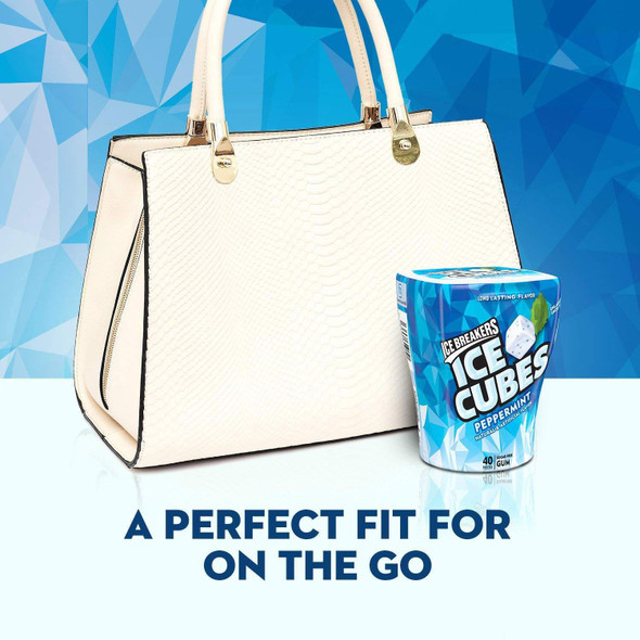 ICE BREAKERS ICE CUBE PEPPERMINT SUGAR FREE GUM 40-PIECES ICE BREAKERS ICE CUBE PEPPERMINT SUGAR FREE GUM 40-PIECES