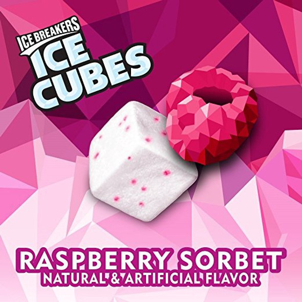 ICE BREAKERS ICE CUBE RASPBERRY SORBET SUGAR FREE GUM 40-PIECES ICE BREAKERS ICE CUBE RASPBERRY SORBET SUGAR FREE GUM 40-PIECES