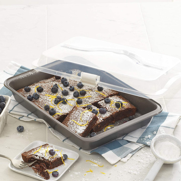 CAKE PAN GOODCOOK BAKE-N-TAKE COVERED CAKE CARRIER #04307