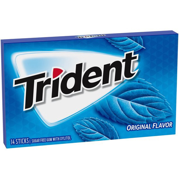 TRIDENT ORIGINAL FLAVOR GUM SUGAR FREE 14-PIECES