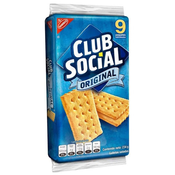 NABISCO CLUB SOCIAL ORIGINAL 9PCS PACK 234g