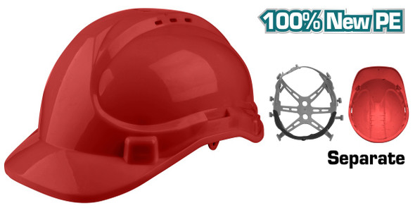 SAFETY HELMET  TOTAL TSP2611 RED
