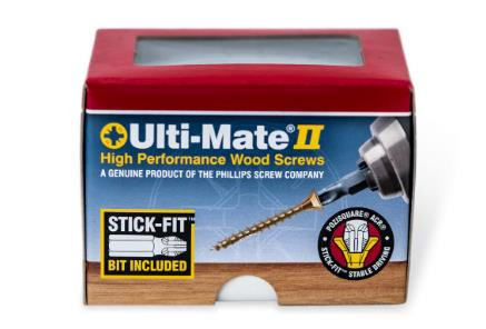 SCREW WOOD 2 1/2" X 12" ULTI-MATE 100PCS BOX