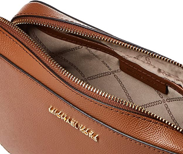 Bag Michael Kors Crossbody Leather Jet Set Gold Blush / Brown