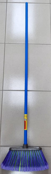 BROOM W/STICK SUPER TUCAN 53890 SOFT BRISTLE