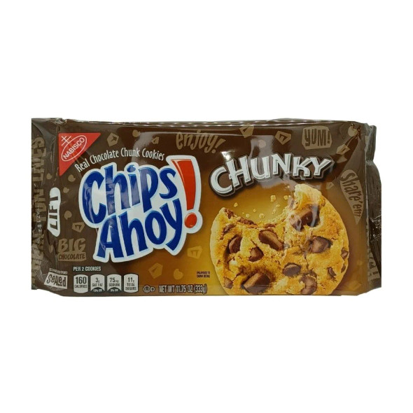 NABISCO CHIPS AHOY! CHUNKY COOKIES 11.75oz 333g
