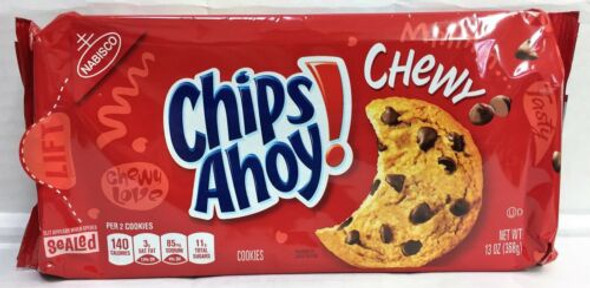 NABISCO CHIPS AHOY! CHEWY COOKIES 13oz 368g