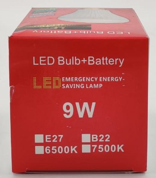 BULB LED 9W 85-265V BATTERY RECHARGEABLE