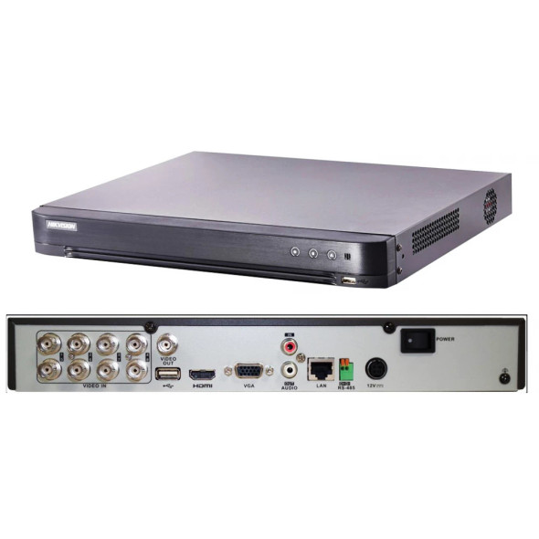 SECURITY DVR HIKVISION TURBO HD 7200 SERIES IDS-7208HQHI-M1/S XVR 8-PORT DVR / 4-PORT IP MOTION 2.0 ACUSENSE