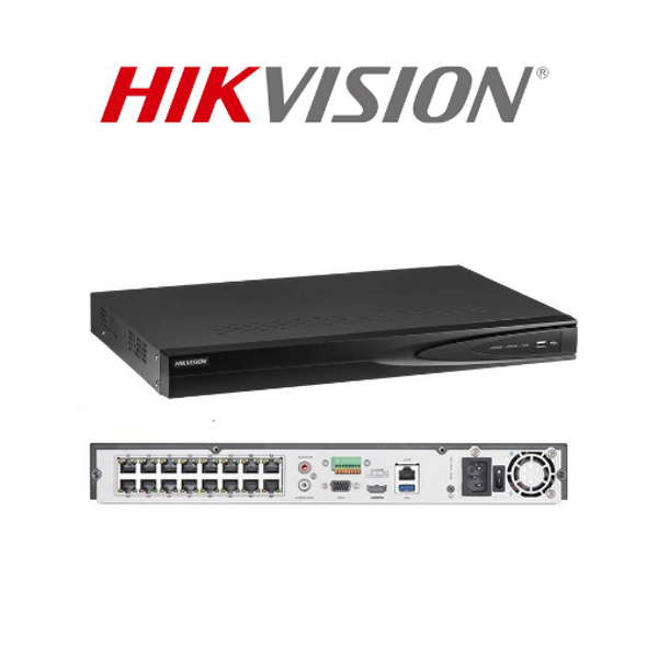 SECURITY NVR HIKVISION DS-7600 SERIES DS-7616NI-Q2/16P 16-CHANNEL IP WITH POE SWITCH EMBEDDED