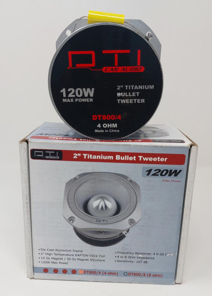 TWEETER CAR DTI DT800/4 1.75" BULLET TITANIUM 4ohms