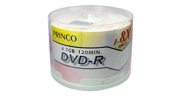 DVD BLANK PRINCO DVD-R 8X WHITE WITHOUT CASE SOLD EACH