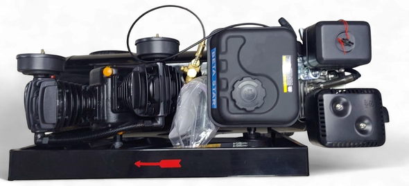 AIR COMPRESSOR BETA STAR 20GAL TANK HORIZONTAL 6.5HP GAS ENGINE GE200