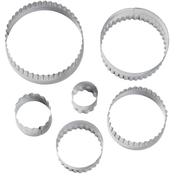 BAKING WILTON COOKIE CUTTER DOUBLE CUT-OUTS 6PCS SET ROUND 417-2581 BAKING WILTON COOKIE CUTTER DOUBLE CUT-OUTS 6PCS SET ROUND 417-2581