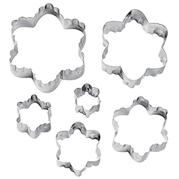 BAKING WILTON COOKIE CUTTER DOUBLE CUT-OUTS 6PCS SET FLOWER 417-2586 BAKING WILTON COOKIE CUTTER DOUBLE CUT-OUTS 6PCS SET FLOWER 417-2586
