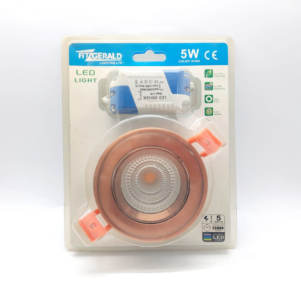 LIGHT RECESS LED 5W 3500K FITZGERALD COLOURED