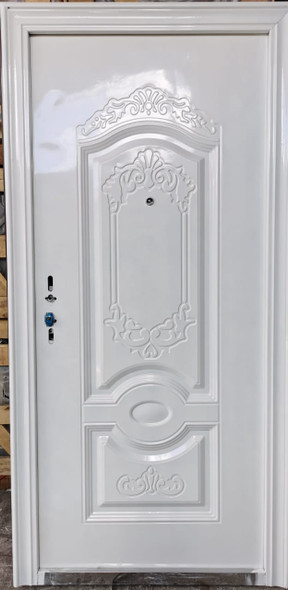 DOOR METAL SINGLE WHITE G101-W
