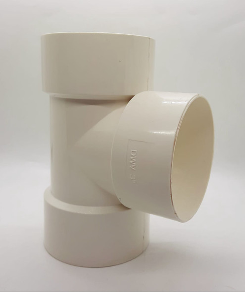 PVC TEE 3" LIGHT EQUAL DWV/TY