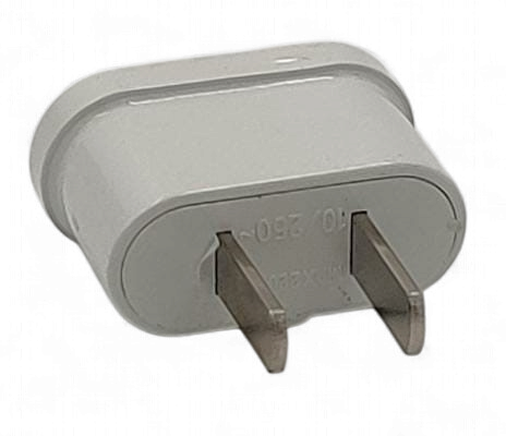 ADAPTOR 2 PIN 2 ROUND TO 2 SQUARE WHITE MAX2200W 10/250