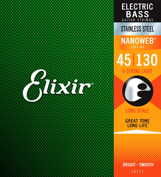 GUITAR STRING ELIXIR 14777 BASS S/S 5ST LIG