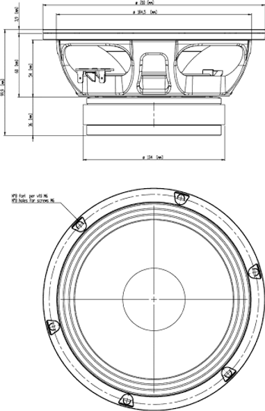 SPEAKER 18SOUND 8" 8MB500 8OHMS