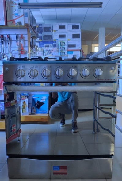 STOVE 6 BURNER EMERALD 30" NORMAL STAINLESS STEEL STOVE 6 BURNER EMERALD 30" NORMAL STAINLESS STEEL