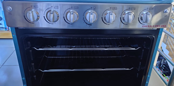 STOVE 6 BURNER EMERALD 30" NORMAL STAINLESS STEEL