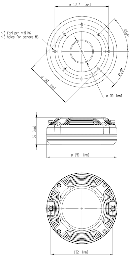 HORN DRIVER 18SOUND ND4015Ti2 1.5" BOLT ON 8OHMS