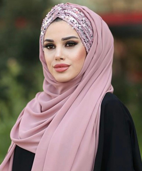 Hijab Scarf Chiffon With Sequin
