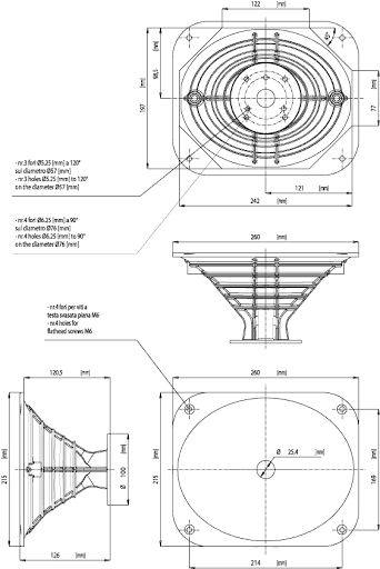 HORN ONLY 18SOUND XT1086 1" BOLT ON 8.5" X 10.2"
