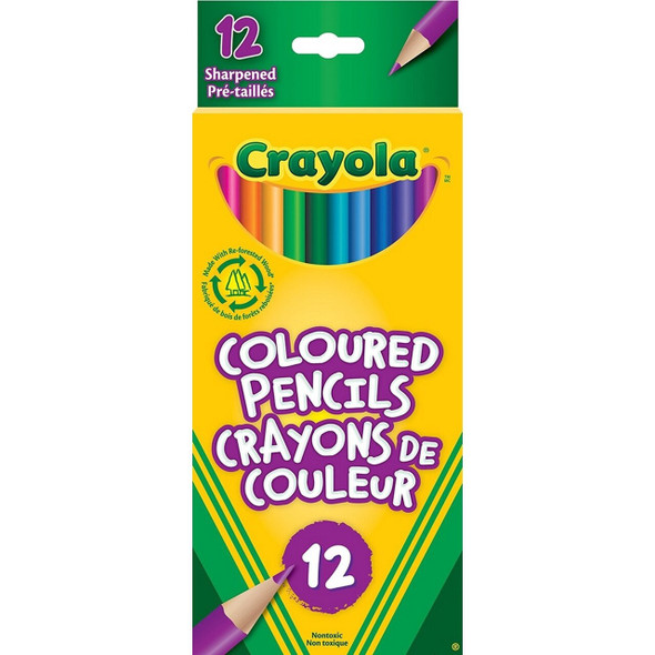 CRAYON CRAYOLA 12PCS PACK COLORED PENCILS