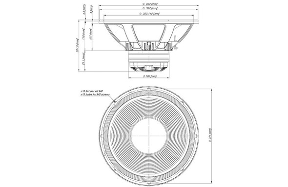 SPEAKER 18SOUND 15" 15NCX1000 COAXICAL